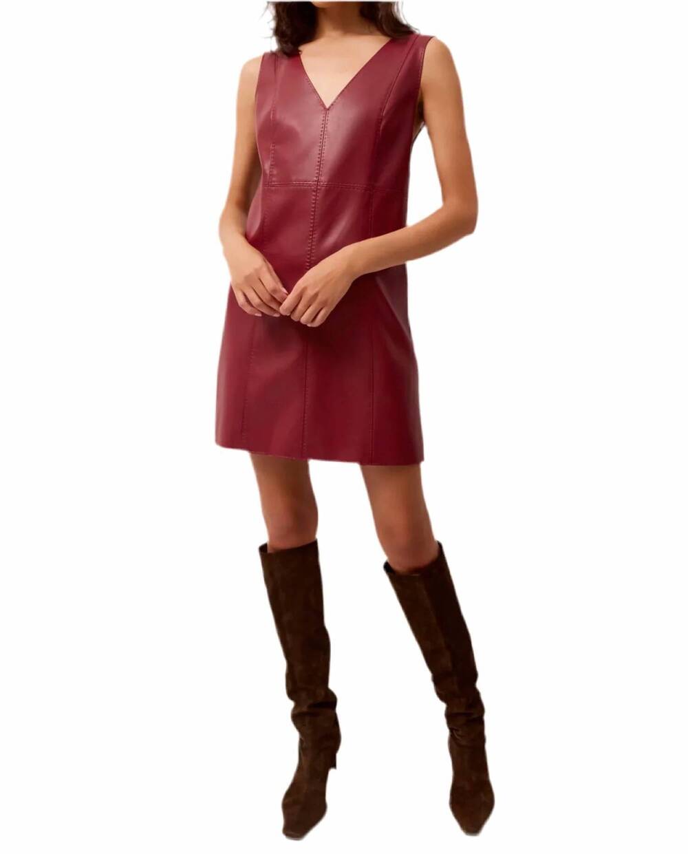 NEW MARIE OLIVER violette mini dress in brick